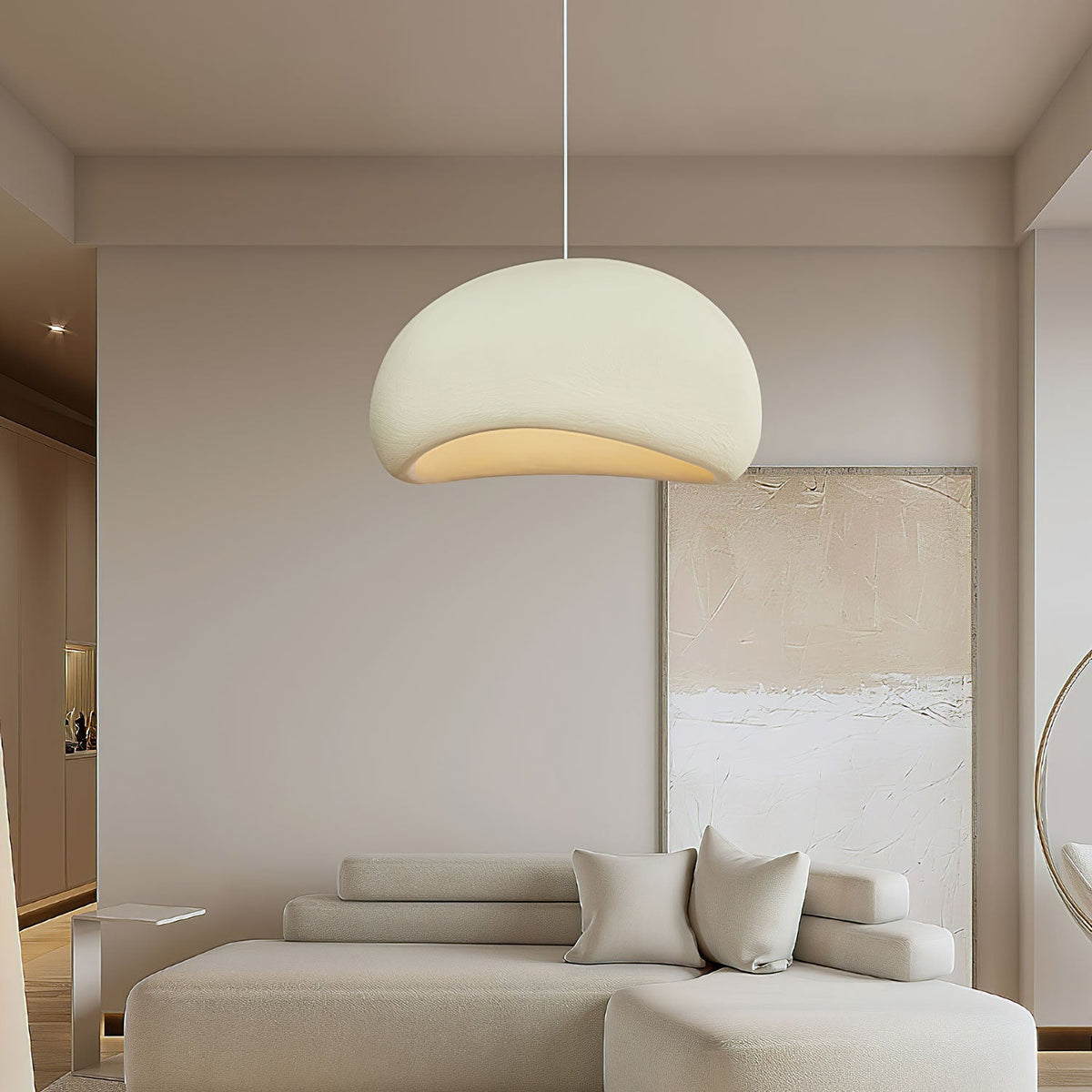 Nubia | Cloud Pendant Light, Sculptural Sphere Chandelier, Organic Hanging Lamp for Bedroom and Living Room