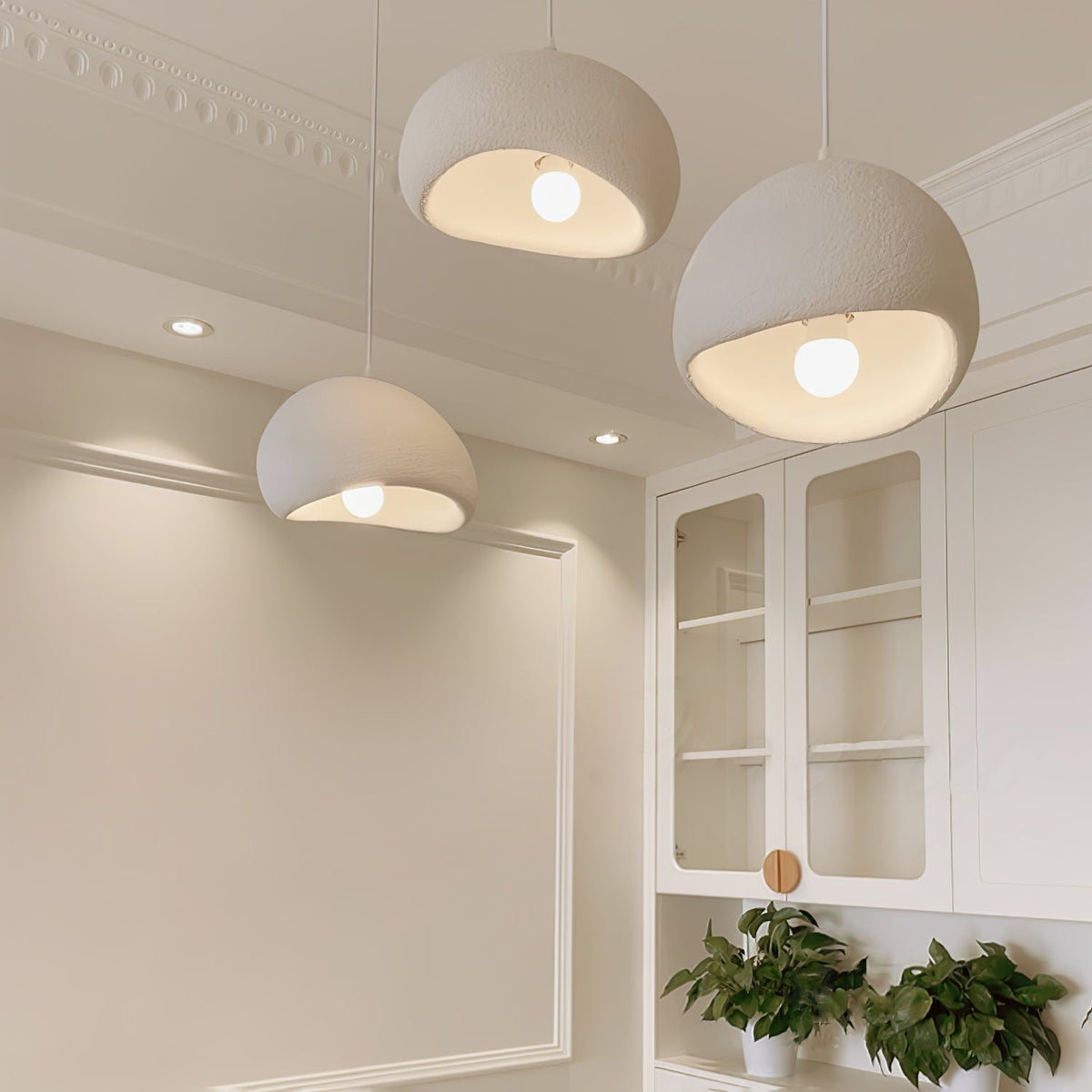 Nubia | Cloud Pendant Light, Sculptural Sphere Chandelier, Organic Hanging Lamp for Bedroom and Living Room