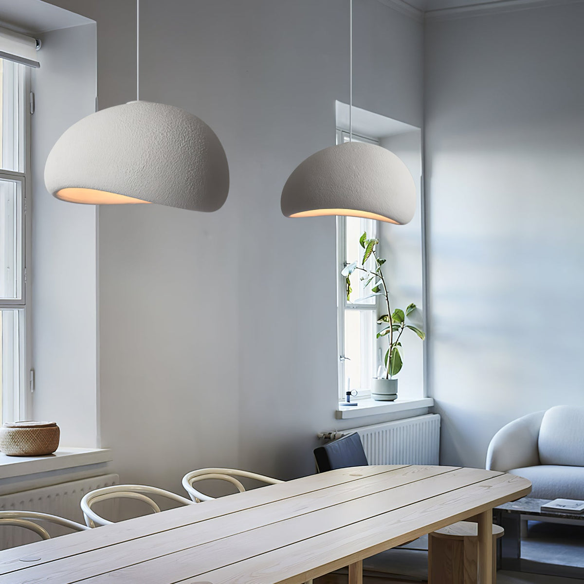Nubia | Cloud Pendant Light, Sculptural Sphere Chandelier, Organic Hanging Lamp for Bedroom and Living Room