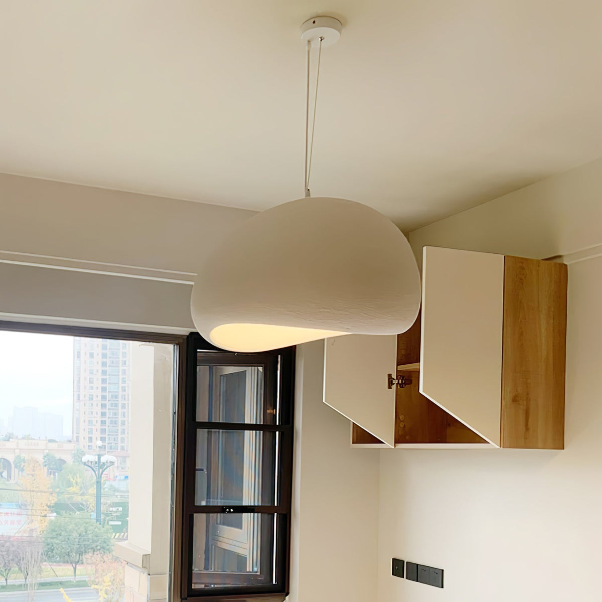Nubia | Cloud Pendant Light, Sculptural Sphere Chandelier, Organic Hanging Lamp for Bedroom and Living Room