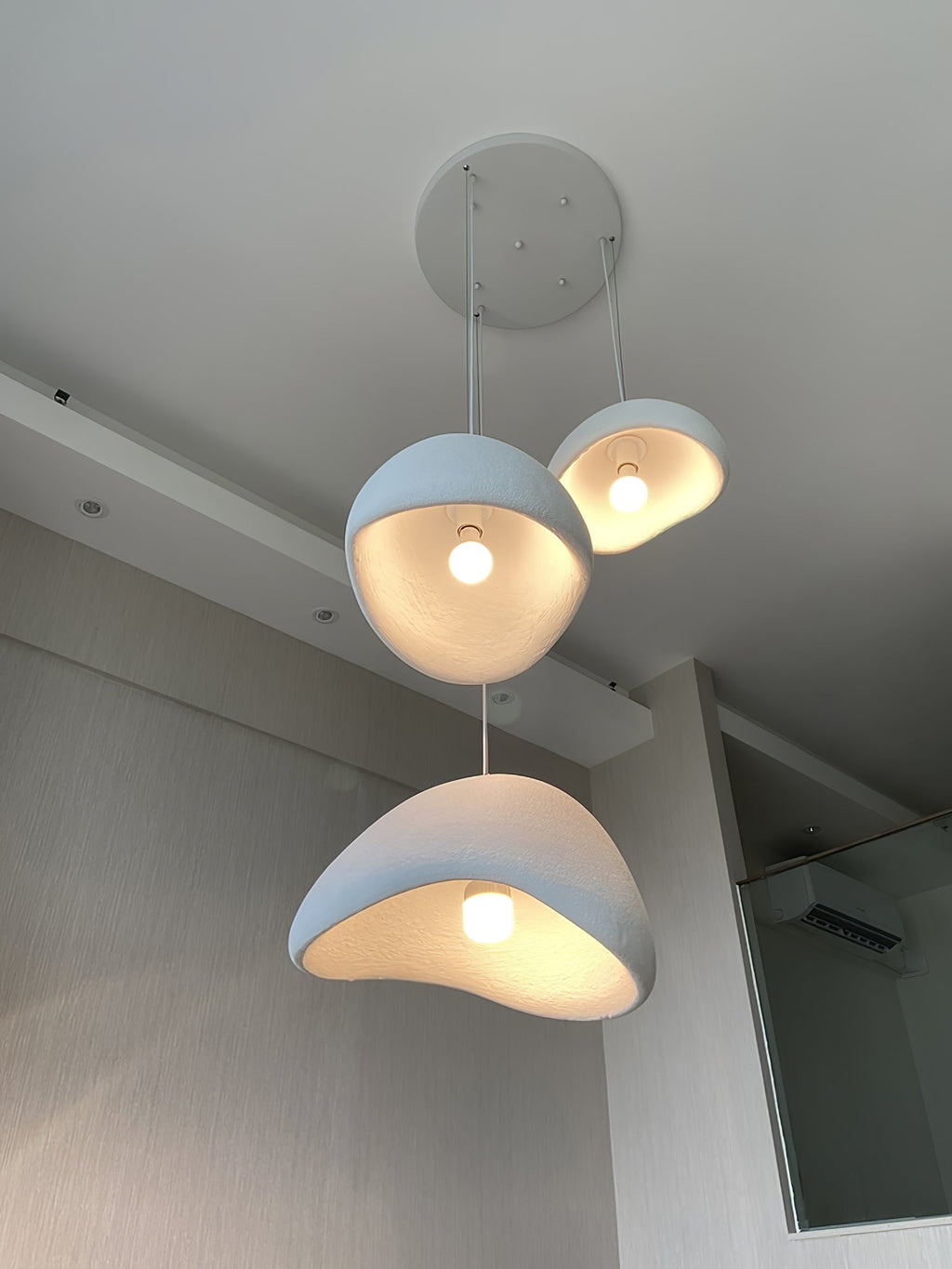 Nubia | Cloud Pendant Light, Sculptural Sphere Chandelier, Organic Hanging Lamp for Bedroom and Living Room
