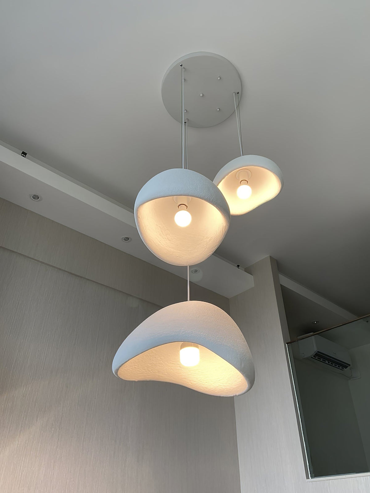 Nubia | Cloud Pendant Light, Sculptural Sphere Chandelier, Organic Hanging Lamp for Bedroom and Living Room