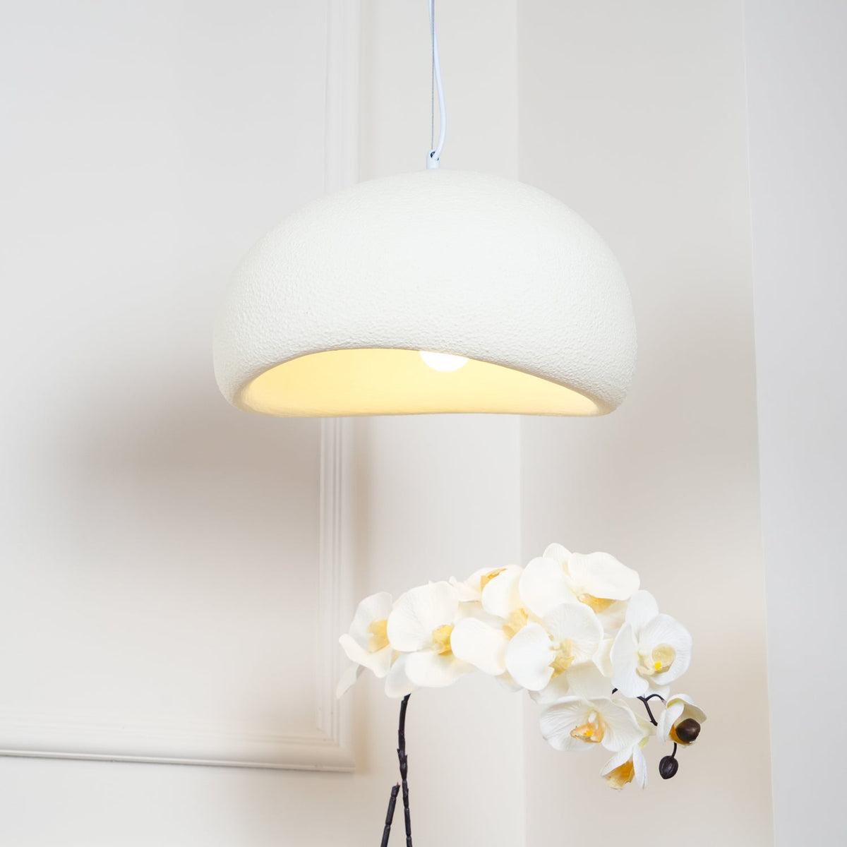 Nubia | Cloud Pendant Light, Sculptural Sphere Chandelier, Organic Hanging Lamp for Bedroom and Living Room