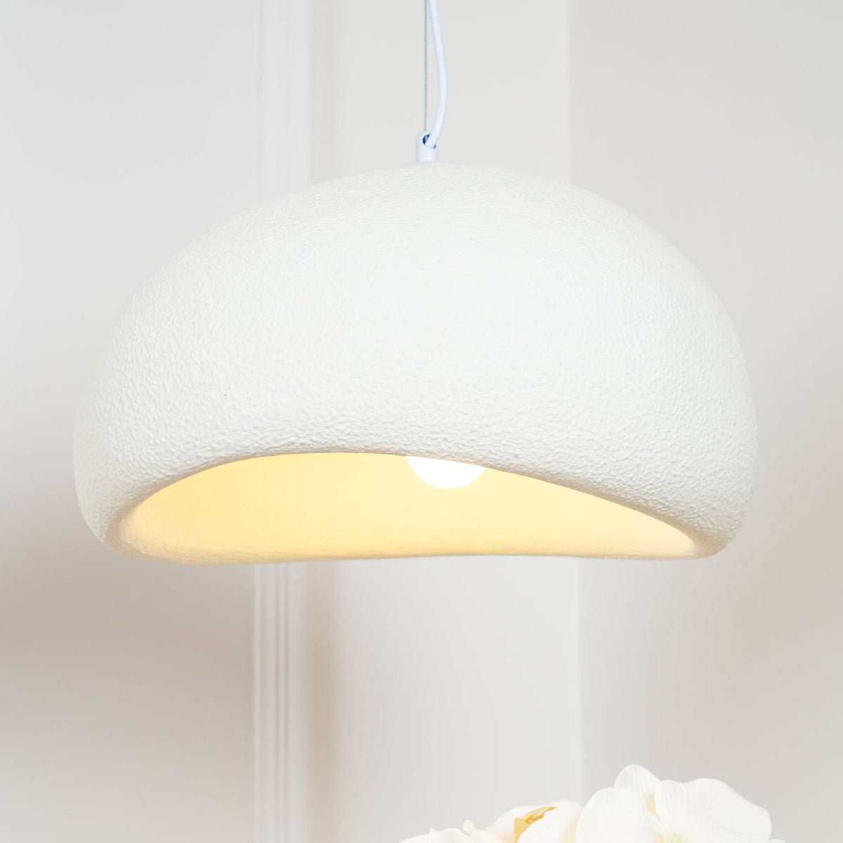 Nubia | Cloud Pendant Light, Sculptural Sphere Chandelier, Organic Hanging Lamp for Bedroom and Living Room
