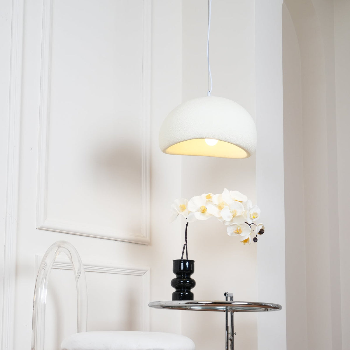 Nubia | Cloud Pendant Light, Sculptural Sphere Chandelier, Organic Hanging Lamp for Bedroom and Living Room