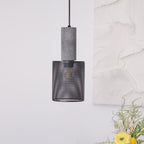 Concrete | Industrial Pendant Light, Cement Hanging Lamp for Kitchen Island, Dining Table and Bar