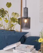 Concrete | Industrial Pendant Light, Cement Hanging Lamp for Kitchen Island, Dining Table and Bar