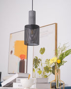 Concrete | Industrial Pendant Light, Cement Hanging Lamp for Kitchen Island, Dining Table and Bar