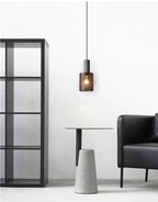 Concrete | Industrial Pendant Light, Cement Hanging Lamp for Kitchen Island, Dining Table and Bar