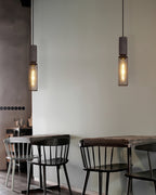 Concrete | Industrial Pendant Light, Cement Hanging Lamp for Kitchen Island, Dining Table and Bar