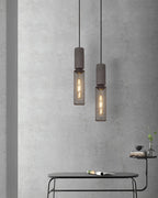 Concrete | Industrial Pendant Light, Cement Hanging Lamp for Kitchen Island, Dining Table and Bar