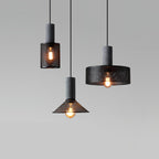 Concrete | Industrial Pendant Light, Cement Hanging Lamp for Kitchen Island, Dining Table and Bar