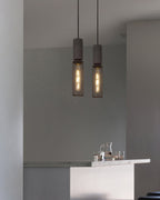 Concrete | Industrial Pendant Light, Cement Hanging Lamp for Kitchen Island, Dining Table and Bar