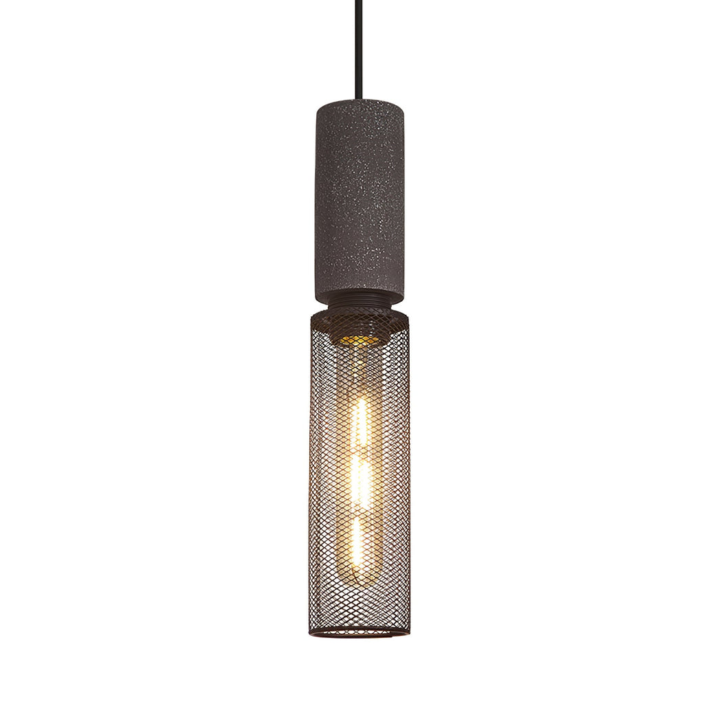 Concrete | Industrial Pendant Light, Cement Hanging Lamp for Kitchen Island, Dining Table and Bar