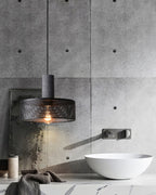 Concrete | Industrial Pendant Light, Cement Hanging Lamp for Kitchen Island, Dining Table and Bar