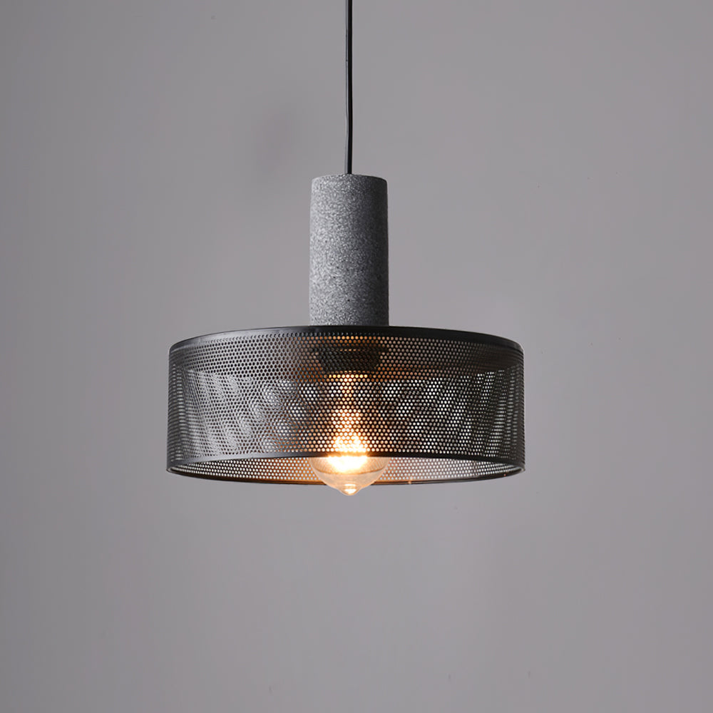 Concrete | Industrial Pendant Light, Cement Hanging Lamp for Kitchen Island, Dining Table and Bar