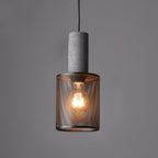 Concrete | Industrial Pendant Light, Cement Hanging Lamp for Kitchen Island, Dining Table and Bar