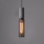 Concrete | Industrial Pendant Light, Cement Hanging Lamp for Kitchen Island, Dining Table and Bar
