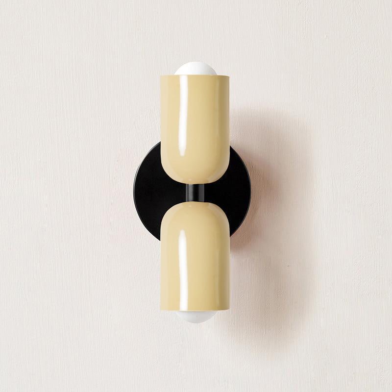 Duet | Two Tone Wall Lamp, Colorful Up Down Wall Sconce, Mid Century Modern Bedside Wall Light