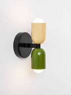 Duet | Two Tone Wall Lamp, Colorful Up Down Wall Sconce, Mid Century Modern Bedside Wall Light