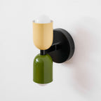 Duet | Two Tone Wall Lamp, Colorful Up Down Wall Sconce, Mid Century Modern Bedside Wall Light