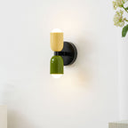 Duet | Two Tone Wall Lamp, Colorful Up Down Wall Sconce, Mid Century Modern Bedside Wall Light