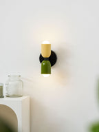 Duet | Two Tone Wall Lamp, Colorful Up Down Wall Sconce, Mid Century Modern Bedside Wall Light