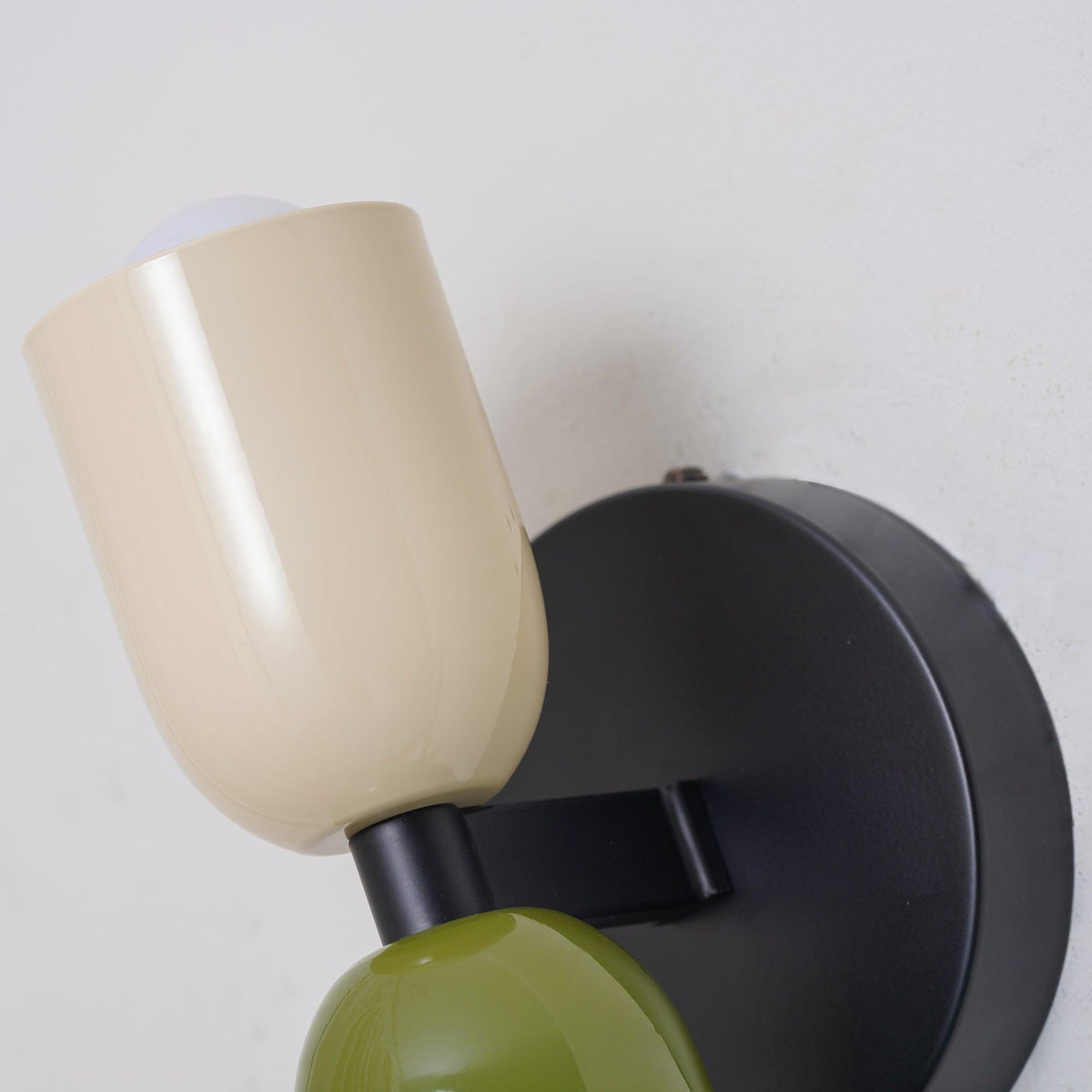 Duet | Two Tone Wall Lamp, Colorful Up Down Wall Sconce, Mid Century Modern Bedside Wall Light