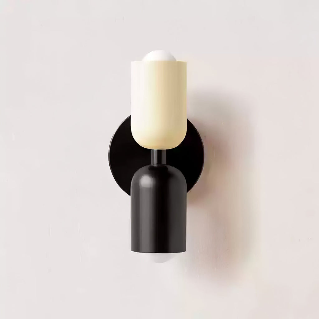 Duet | Two Tone Wall Lamp, Colorful Up Down Wall Sconce, Mid Century Modern Bedside Wall Light