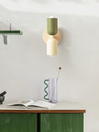 Duet | Two Tone Wall Lamp, Colorful Up Down Wall Sconce, Mid Century Modern Bedside Wall Light