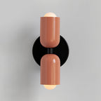 Duet | Two Tone Wall Lamp, Colorful Up Down Wall Sconce, Mid Century Modern Bedside Wall Light