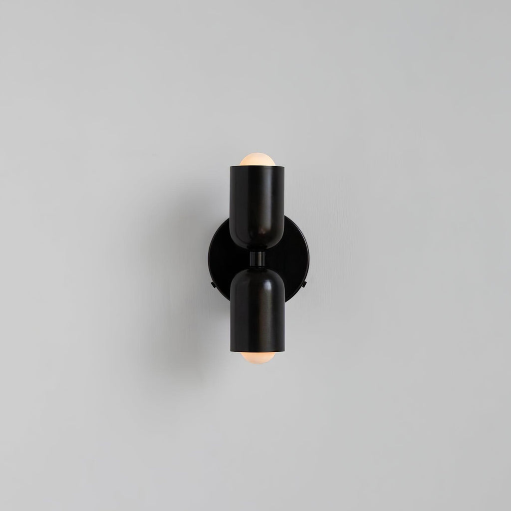 Duet | Two Tone Wall Lamp, Colorful Up Down Wall Sconce, Mid Century Modern Bedside Wall Light