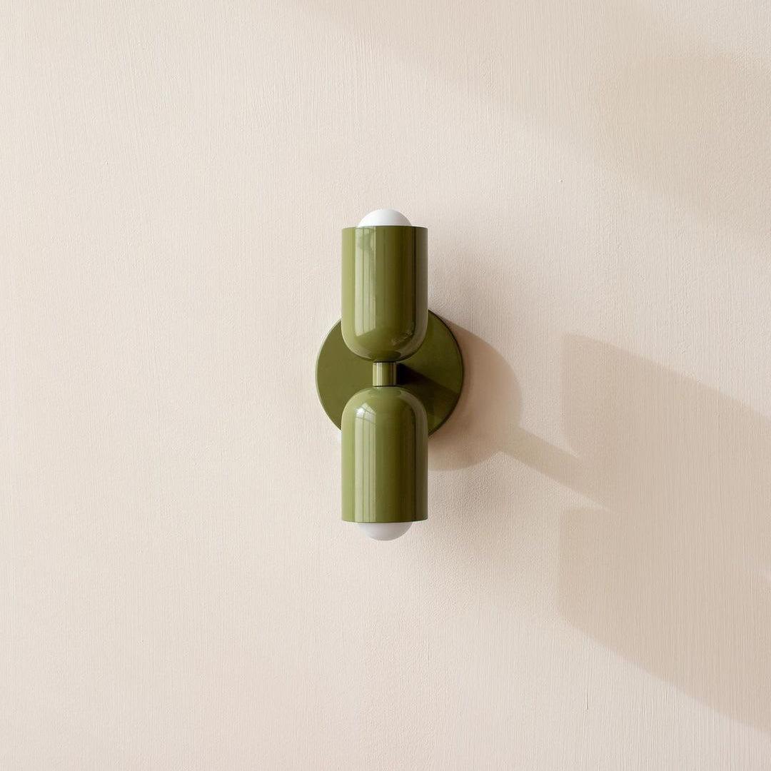 Duet | Two Tone Wall Lamp, Colorful Up Down Wall Sconce, Mid Century Modern Bedside Wall Light