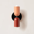 Duet | Two Tone Wall Lamp, Colorful Up Down Wall Sconce, Mid Century Modern Bedside Wall Light