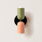 Duet | Two Tone Wall Lamp, Colorful Up Down Wall Sconce, Mid Century Modern Bedside Wall Light