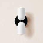 Duet | Two Tone Wall Lamp, Colorful Up Down Wall Sconce, Mid Century Modern Bedside Wall Light