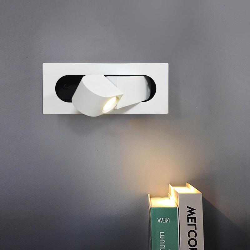 Pivot | LED Bedside Reading Light, Recessed Wall Mounted Reading Lamp, Adjustable Headboard Sconce