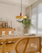 Disc Orb | Colorful Glass Pendant Light, Modern Globe Hanging Lamp for Kitchen Island and Dining Table