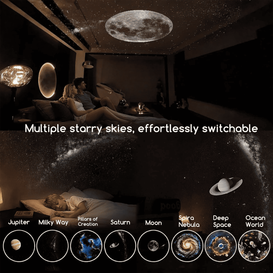 Orbit | Star Projector Night Light, Galaxy Projector for Bedroom Ceiling, USB Space Lamp for Kids
