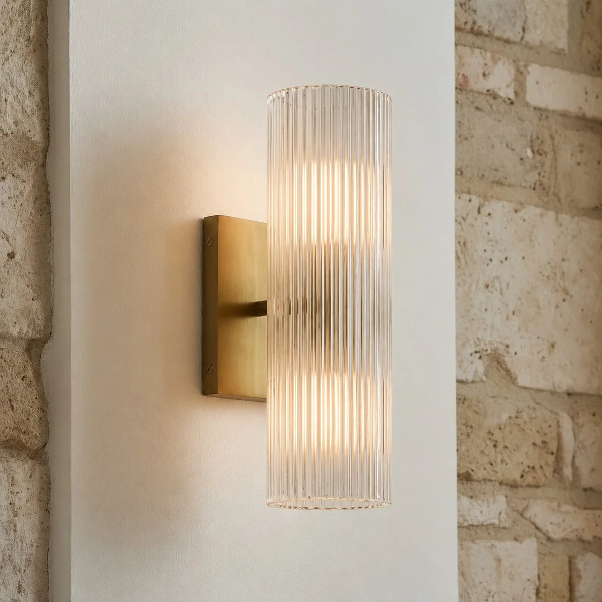 Doran | Alabaster Tube Wall Sconce, Modern Stone Wall Light, Bathroom Vanity and Bedside Sconce