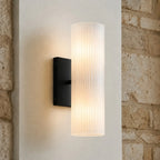 Doran | Alabaster Tube Wall Sconce, Modern Stone Wall Light, Bathroom Vanity and Bedside Sconce