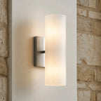 Doran | Alabaster Tube Wall Sconce, Modern Stone Wall Light, Bathroom Vanity and Bedside Sconce