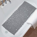 Pebble | Non Slip Bath Mat, Suction Cup Shower Mat, River Stone Design, Bathtub Mat