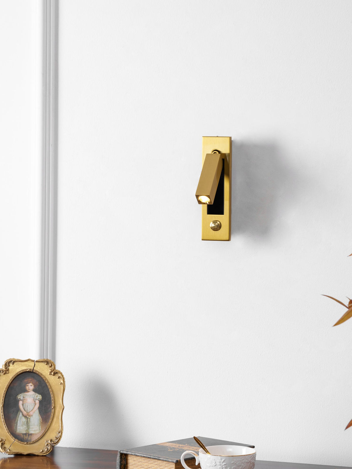 Fold | Recessed Bedside Wall Light, Flush Mount LED Reading Lamp, Adjustable Hotel Style Headboard Sconce