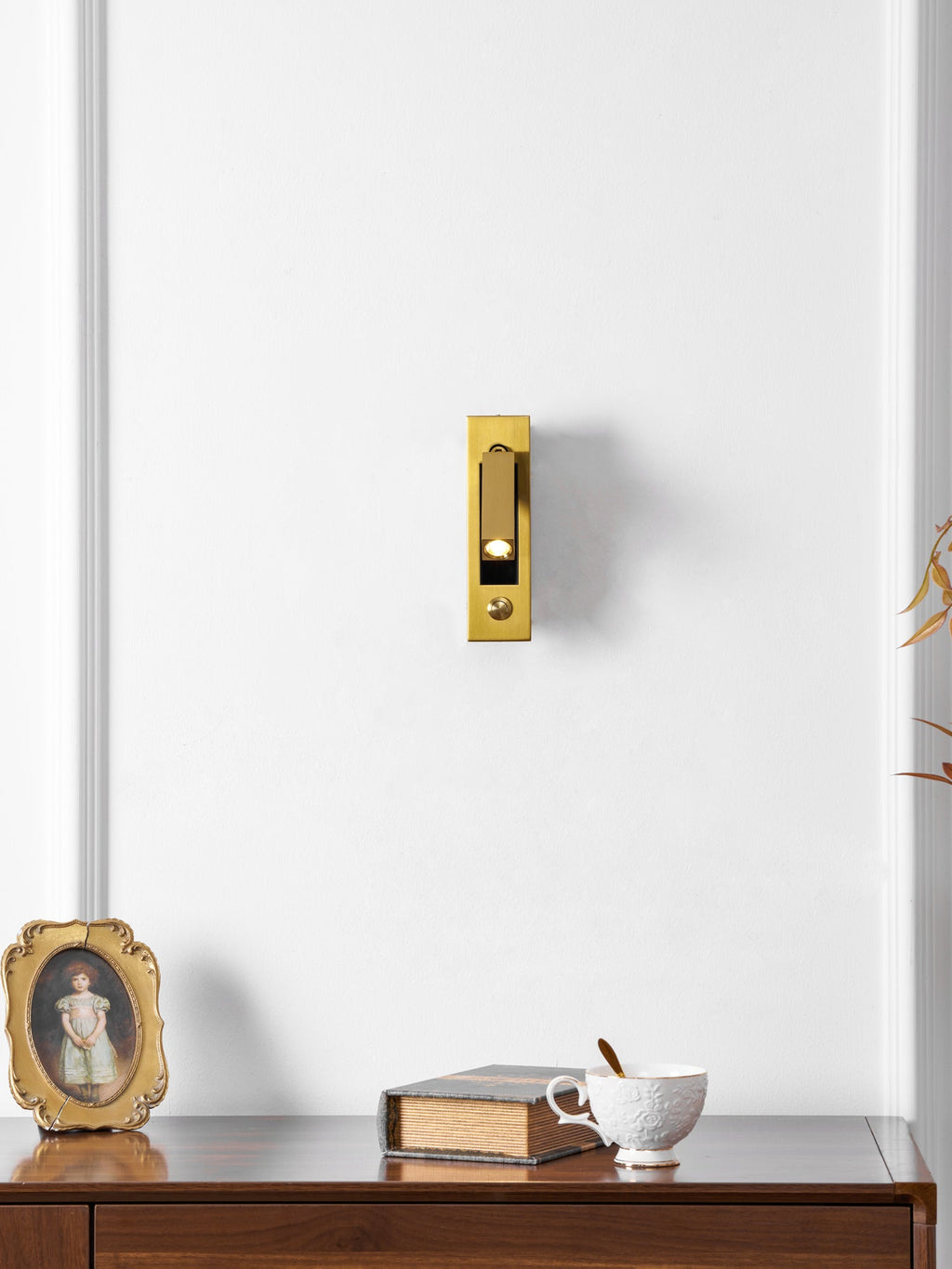 Fold | Recessed Bedside Wall Light, Flush Mount LED Reading Lamp, Adjustable Hotel Style Headboard Sconce
