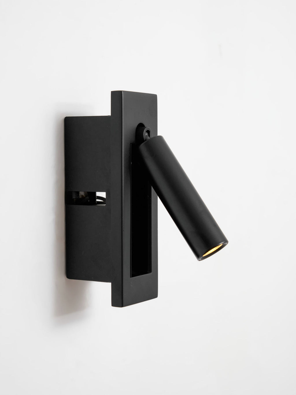 Fold | Recessed Bedside Wall Light, Flush Mount LED Reading Lamp, Adjustable Hotel Style Headboard Sconce