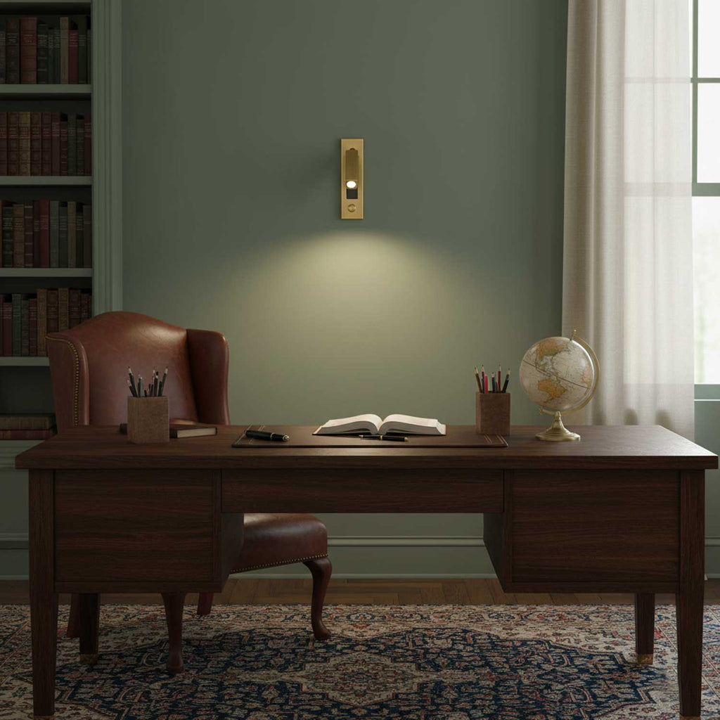 Fold | Recessed Bedside Wall Light, Flush Mount LED Reading Lamp, Adjustable Hotel Style Headboard Sconce