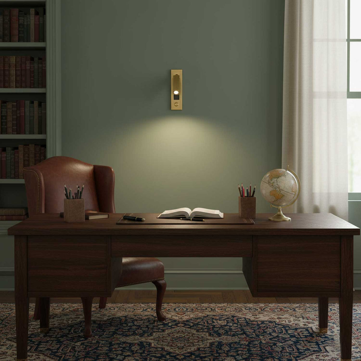 Fold | Recessed Bedside Wall Light, Flush Mount LED Reading Lamp, Adjustable Hotel Style Headboard Sconce