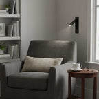 Fold | Recessed Bedside Wall Light, Flush Mount LED Reading Lamp, Adjustable Hotel Style Headboard Sconce