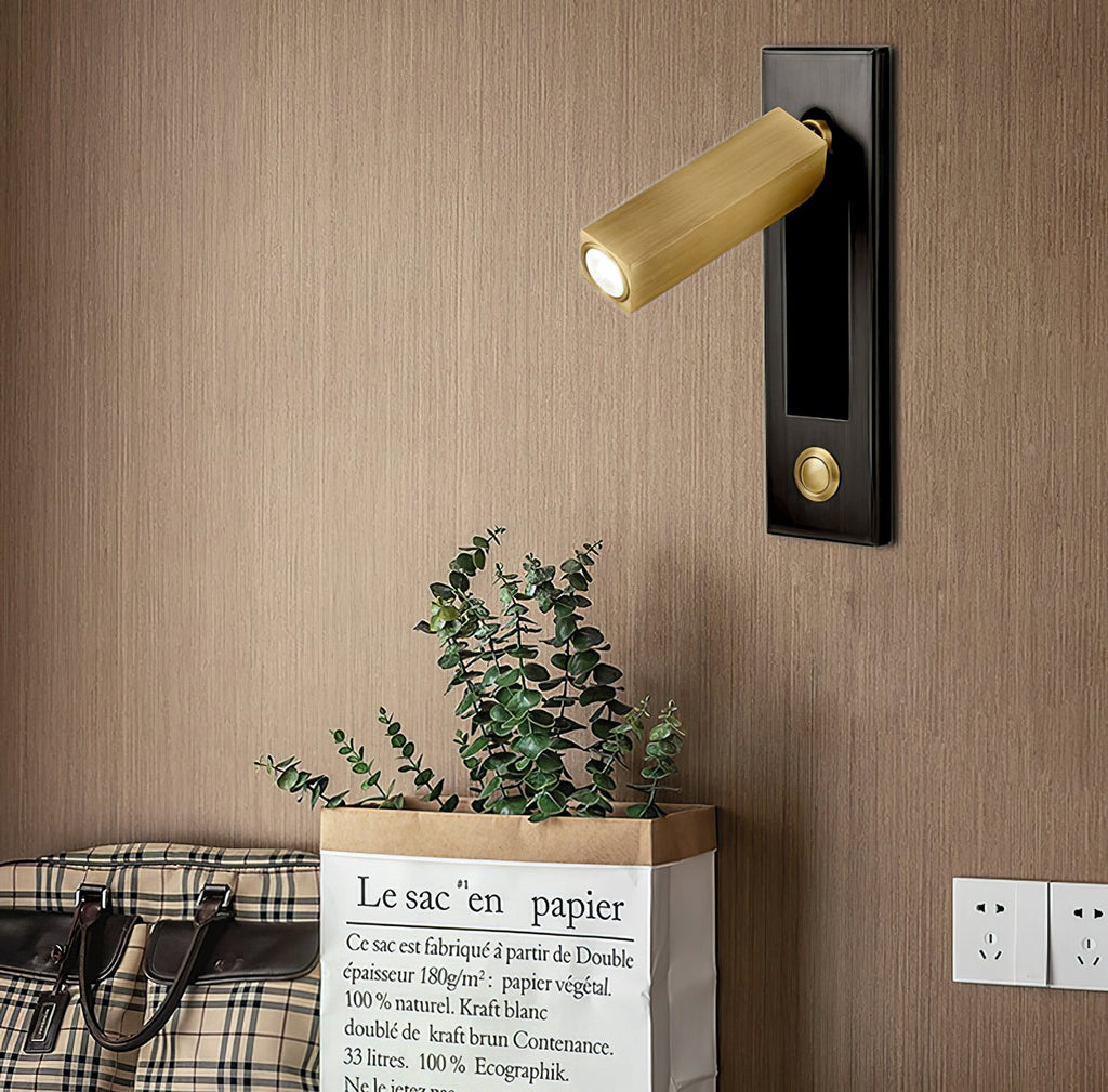 Fold | Recessed Bedside Wall Light, Flush Mount LED Reading Lamp, Adjustable Hotel Style Headboard Sconce
